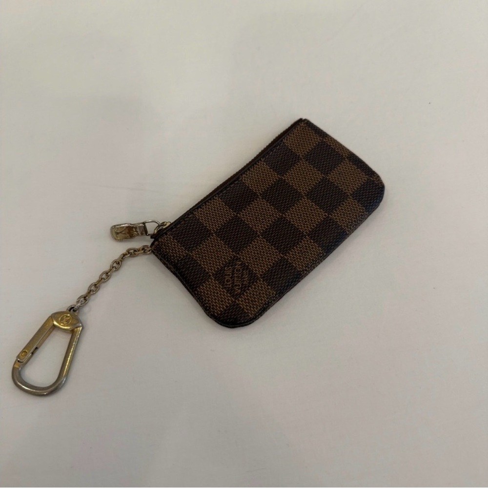 Louis Vuitton Brown Checkered Key & Card Holder